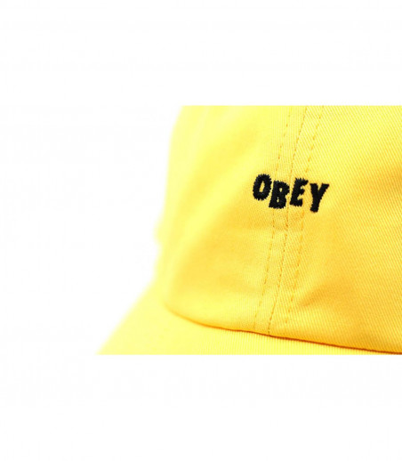 casquette Obey jaune